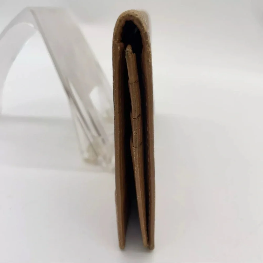 Authentic Christian Dior CD Vintage Tan Brown Monogram Long Wallet